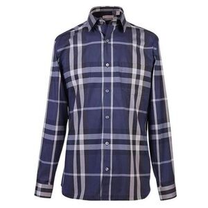 Burberry Ss23 Classic Check Cotton Long Sleeve Shirt Size XXL